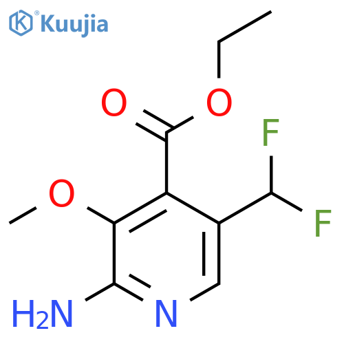 Ethyl 2-amino-5-(difluoromethyl)-3-methoxypyridine-4-carboxylate structure