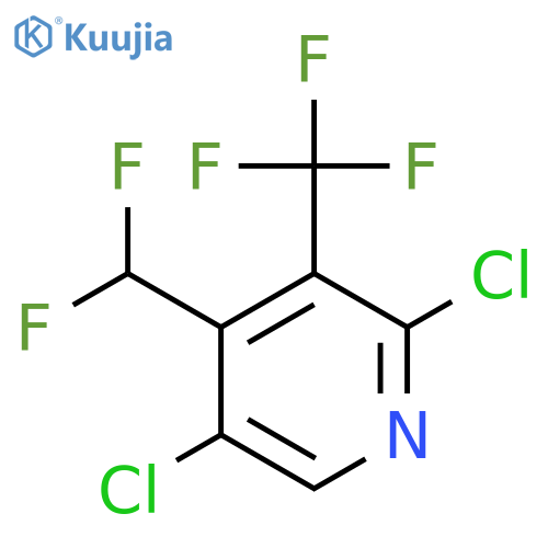 2,5-Dichloro-4-(difluoromethyl)-3-(trifluoromethyl)pyridine structure