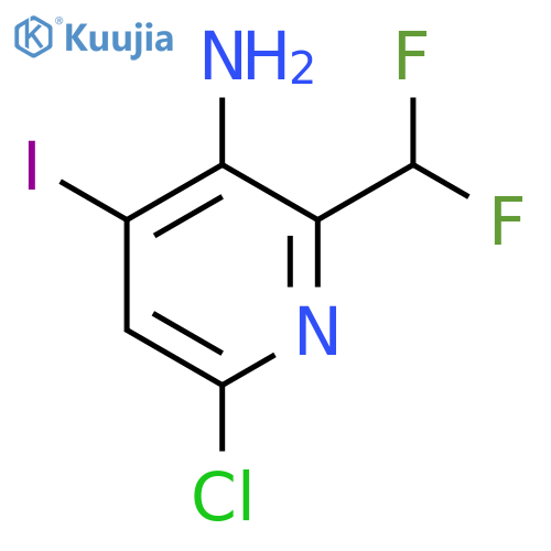 3-Amino-6-chloro-2-(difluoromethyl)-4-iodopyridine structure