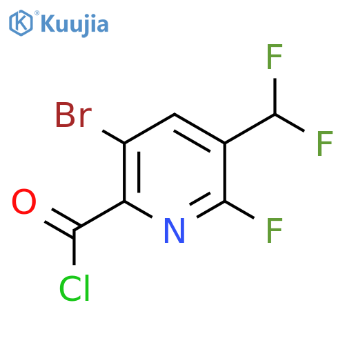 3-Bromo-5-(difluoromethyl)-6-fluoropyridine-2-carbonyl chloride structure
