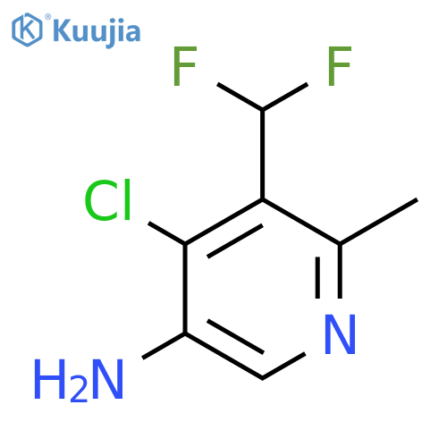5-Amino-4-chloro-3-(difluoromethyl)-2-methylpyridine structure