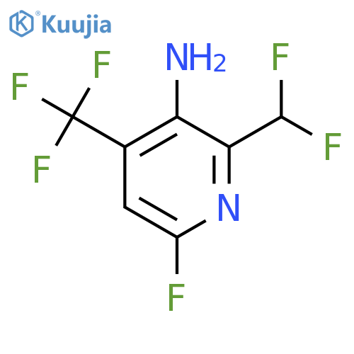 3-Amino-2-(difluoromethyl)-6-fluoro-4-(trifluoromethyl)pyridine structure