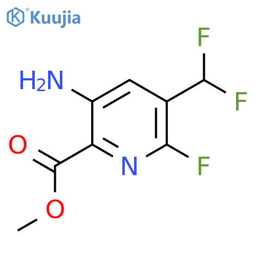 Methyl 3-amino-5-(difluoromethyl)-6-fluoropyridine-2-carboxylate structure