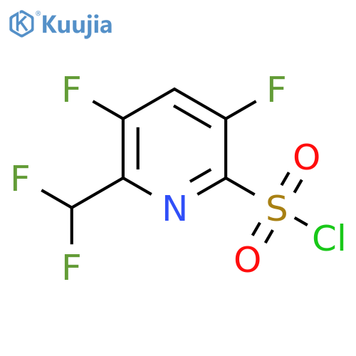 3,5-Difluoro-2-(difluoromethyl)pyridine-6-sulfonyl chloride structure