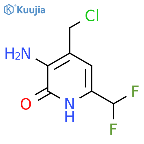 3-Amino-4-(chloromethyl)-6-(difluoromethyl)-2-hydroxypyridine structure