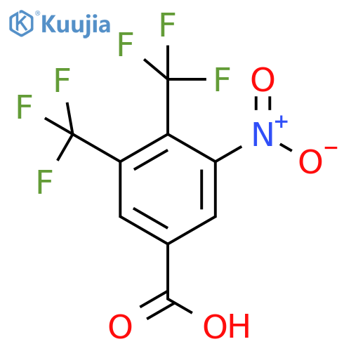 3,4-Bis(trifluoromethyl)-5-nitrobenzoic acid structure