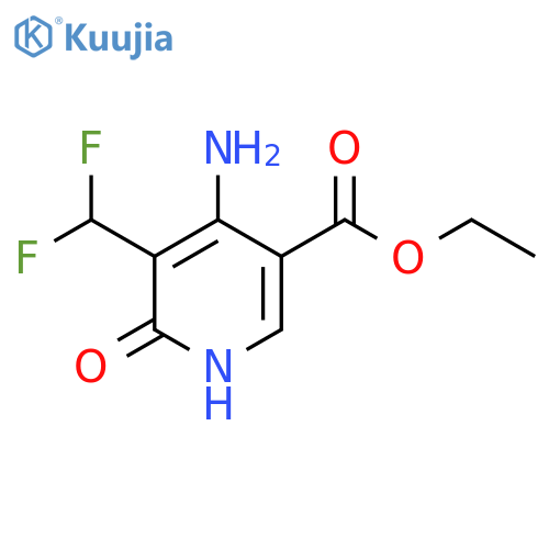 Ethyl 4-amino-3-(difluoromethyl)-2-hydroxypyridine-5-carboxylate structure