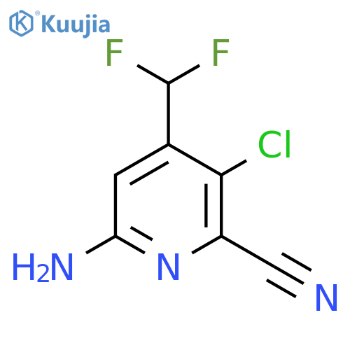 6-Amino-3-chloro-2-cyano-4-(difluoromethyl)pyridine structure
