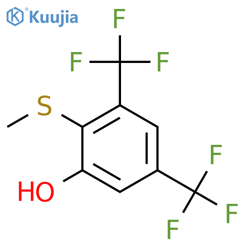 2,4-Bis(trifluoromethyl)-6-hydroxythioanisole structure