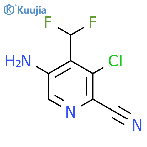 5-Amino-3-chloro-2-cyano-4-(difluoromethyl)pyridine structure