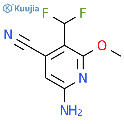 6-Amino-4-cyano-3-(difluoromethyl)-2-methoxypyridine structure