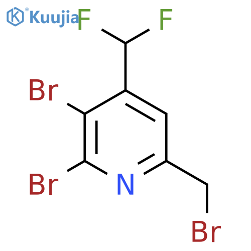 6-(Bromomethyl)-2,3-dibromo-4-(difluoromethyl)pyridine structure