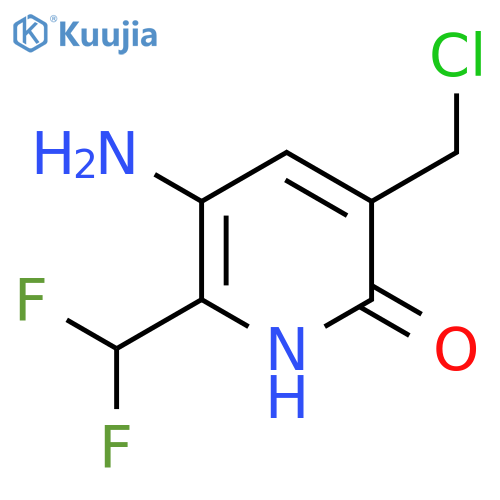 3-Amino-5-(chloromethyl)-2-(difluoromethyl)-6-hydroxypyridine structure