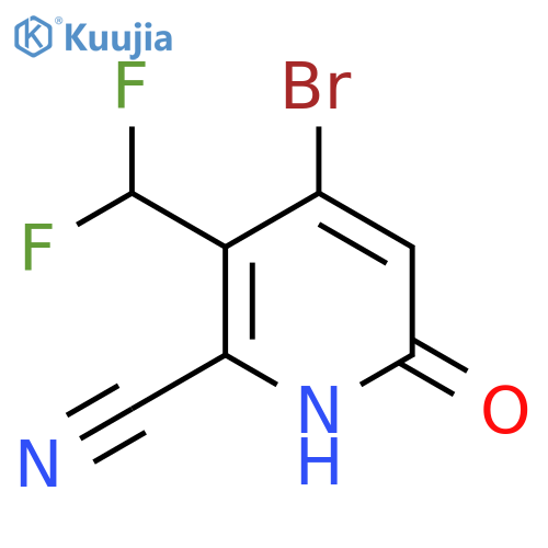 4-Bromo-2-cyano-3-(difluoromethyl)-6-hydroxypyridine structure