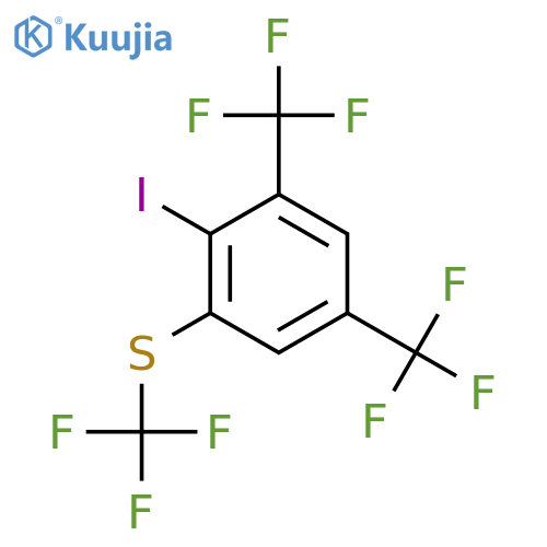 1,5-Bis(trifluoromethyl)-2-iodo-3-(trifluoromethylthio)benzene structure