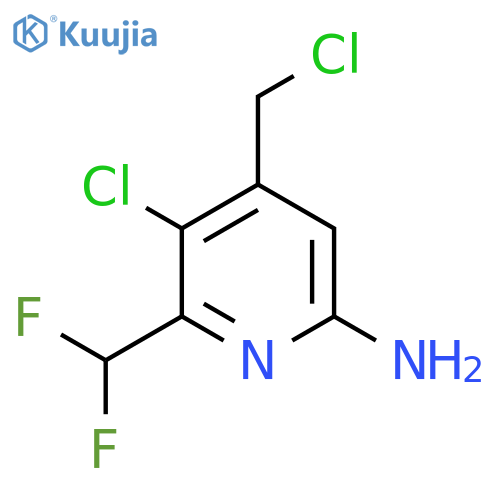 6-Amino-3-chloro-4-(chloromethyl)-2-(difluoromethyl)pyridine structure