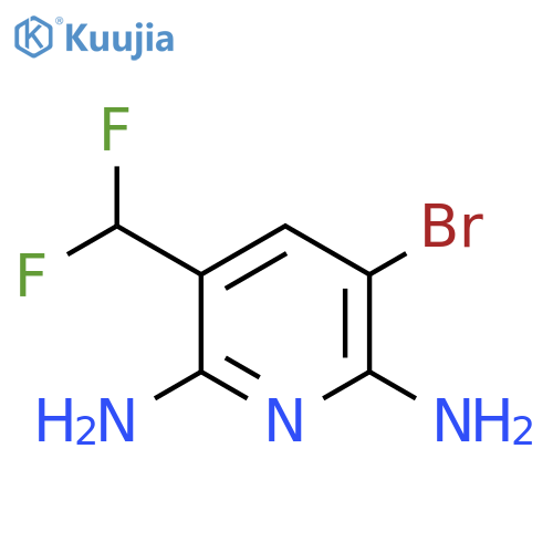 3-Bromo-2,6-diamino-5-(difluoromethyl)pyridine structure