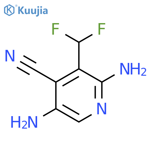 4-Cyano-2,5-diamino-3-(difluoromethyl)pyridine structure