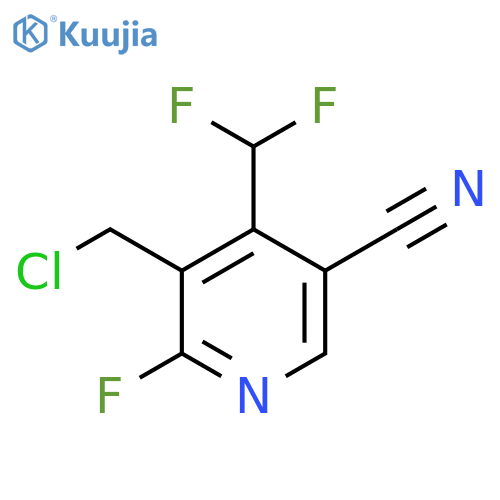 3-(Chloromethyl)-5-cyano-4-(difluoromethyl)-2-fluoropyridine structure