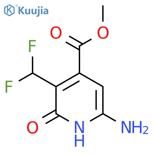 Methyl 6-amino-3-(difluoromethyl)-2-hydroxypyridine-4-carboxylate structure