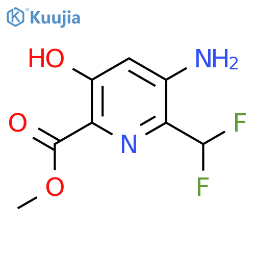 Methyl 3-amino-2-(difluoromethyl)-5-hydroxypyridine-6-carboxylate structure