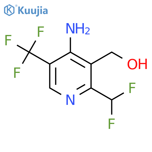 4-Amino-2-(difluoromethyl)-5-(trifluoromethyl)pyridine-3-methanol structure