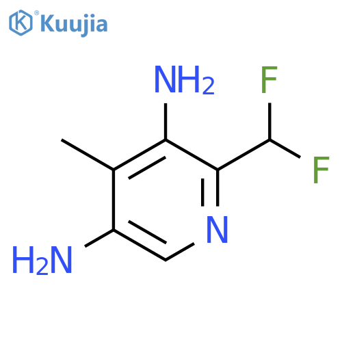 3,5-Diamino-2-(difluoromethyl)-4-methylpyridine structure