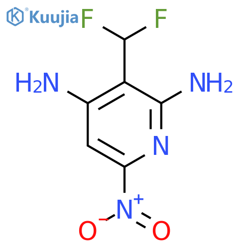2,4-Diamino-3-(difluoromethyl)-6-nitropyridine structure