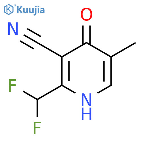 3-Cyano-2-(difluoromethyl)-4-hydroxy-5-methylpyridine structure
