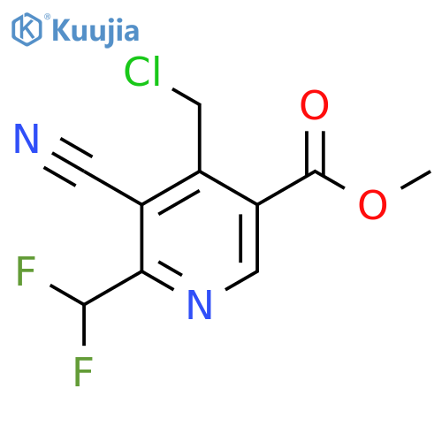 Methyl 4-(chloromethyl)-3-cyano-2-(difluoromethyl)pyridine-5-carboxylate structure