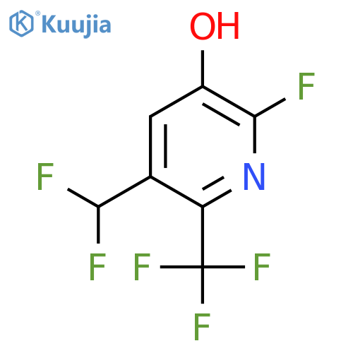 5-(Difluoromethyl)-2-fluoro-3-hydroxy-6-(trifluoromethyl)pyridine structure