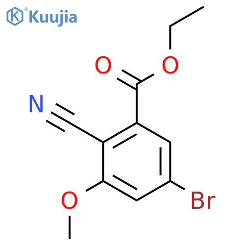 Ethyl 5-bromo-2-cyano-3-methoxybenzoate structure