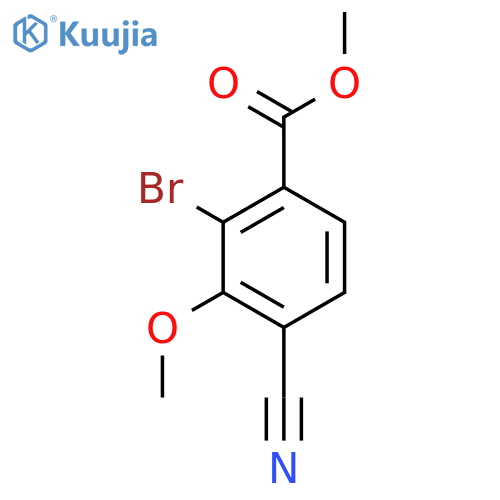 Methyl 2-bromo-4-cyano-3-methoxybenzoate structure
