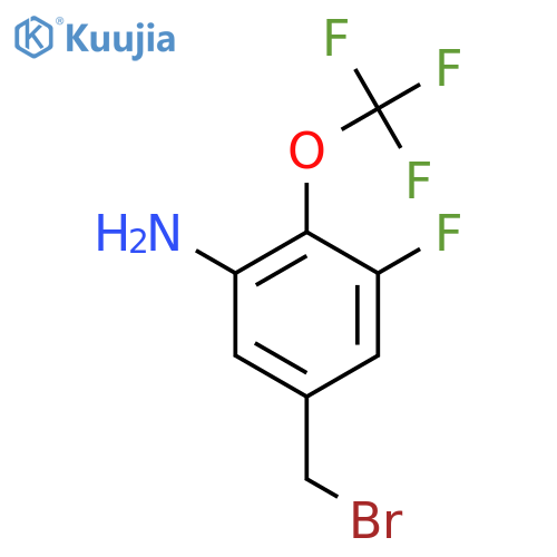3-Amino-5-fluoro-4-(trifluoromethoxy)benzyl bromide structure