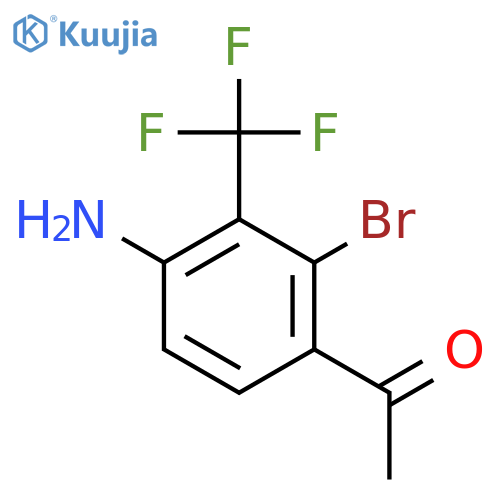 4'-Amino-2'-bromo-3'-(trifluoromethyl)acetophenone structure