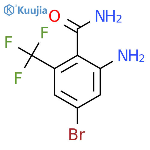 2-Amino-4-bromo-6-(trifluoromethyl)benzamide structure