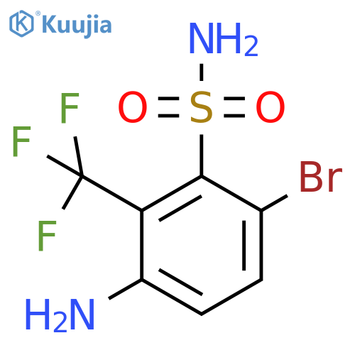 3-Amino-6-bromo-2-(trifluoromethyl)benzenesulfonamide structure