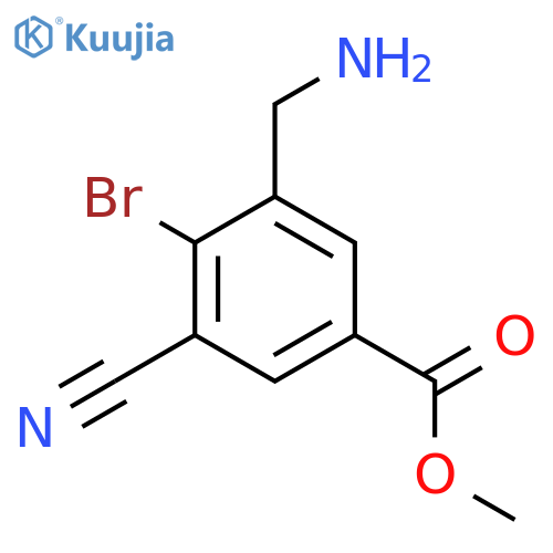 Methyl 3-aminomethyl-4-bromo-5-cyanobenzoate structure