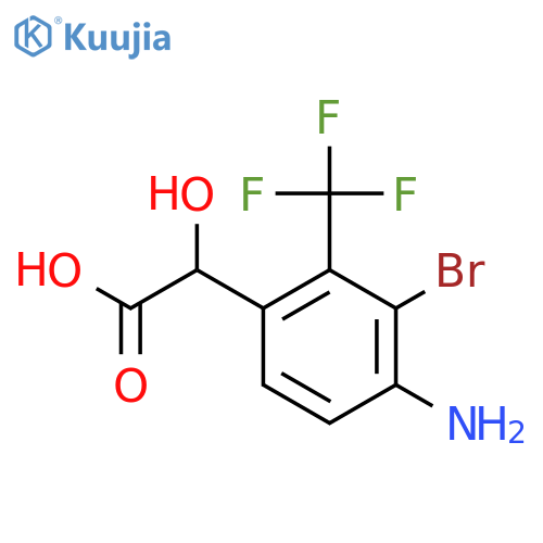 4-Amino-3-bromo-2-(trifluoromethyl)mandelic acid structure