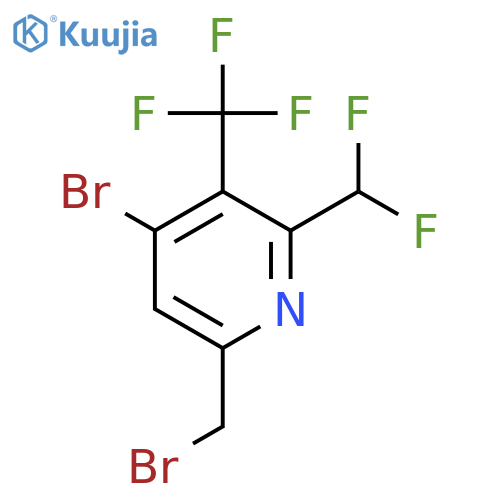 4-Bromo-6-(bromomethyl)-2-(difluoromethyl)-3-(trifluoromethyl)pyridine structure