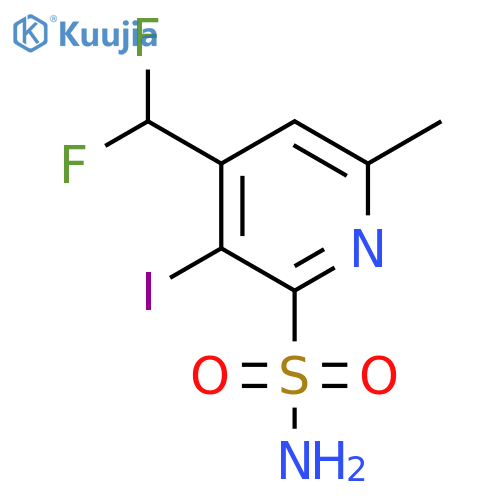 4-(Difluoromethyl)-3-iodo-6-methylpyridine-2-sulfonamide structure