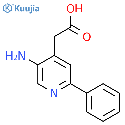 5-Amino-2-phenylpyridine-4-acetic acid structure