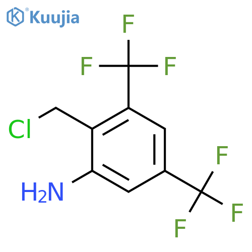 2-Amino-4,6-bis(trifluoromethyl)benzyl chloride structure