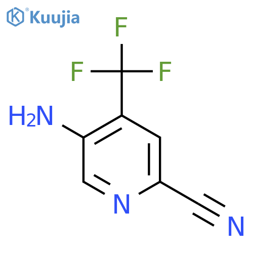 5-Amino-4-(trifluoromethyl)picolinonitrile structure
