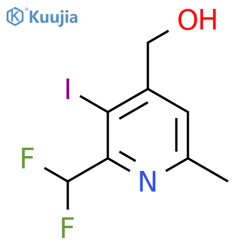2-(Difluoromethyl)-3-iodo-6-methylpyridine-4-methanol structure