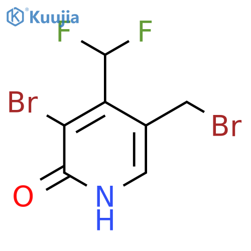 3-Bromo-5-(bromomethyl)-4-(difluoromethyl)-2-hydroxypyridine structure