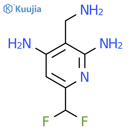 3-(Aminomethyl)-2,4-diamino-6-(difluoromethyl)pyridine structure