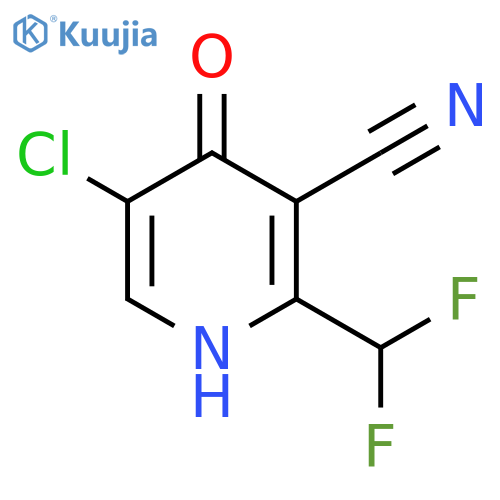 5-Chloro-3-cyano-2-(difluoromethyl)-4-hydroxypyridine structure