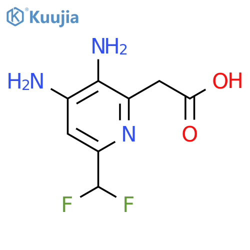 3,4-Diamino-6-(difluoromethyl)pyridine-2-acetic acid structure
