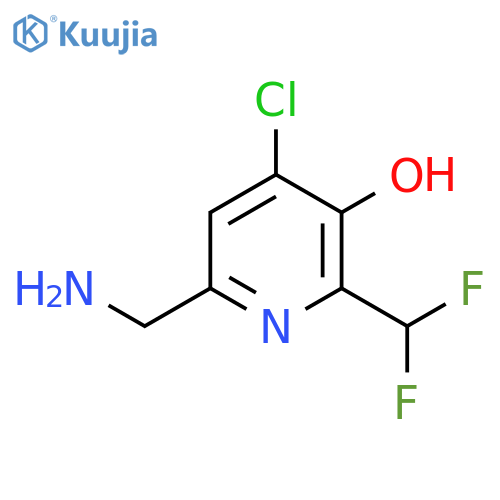 6-(Aminomethyl)-4-chloro-2-(difluoromethyl)-3-hydroxypyridine structure